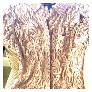 INC Lace shirt, ladies XL, fits small
